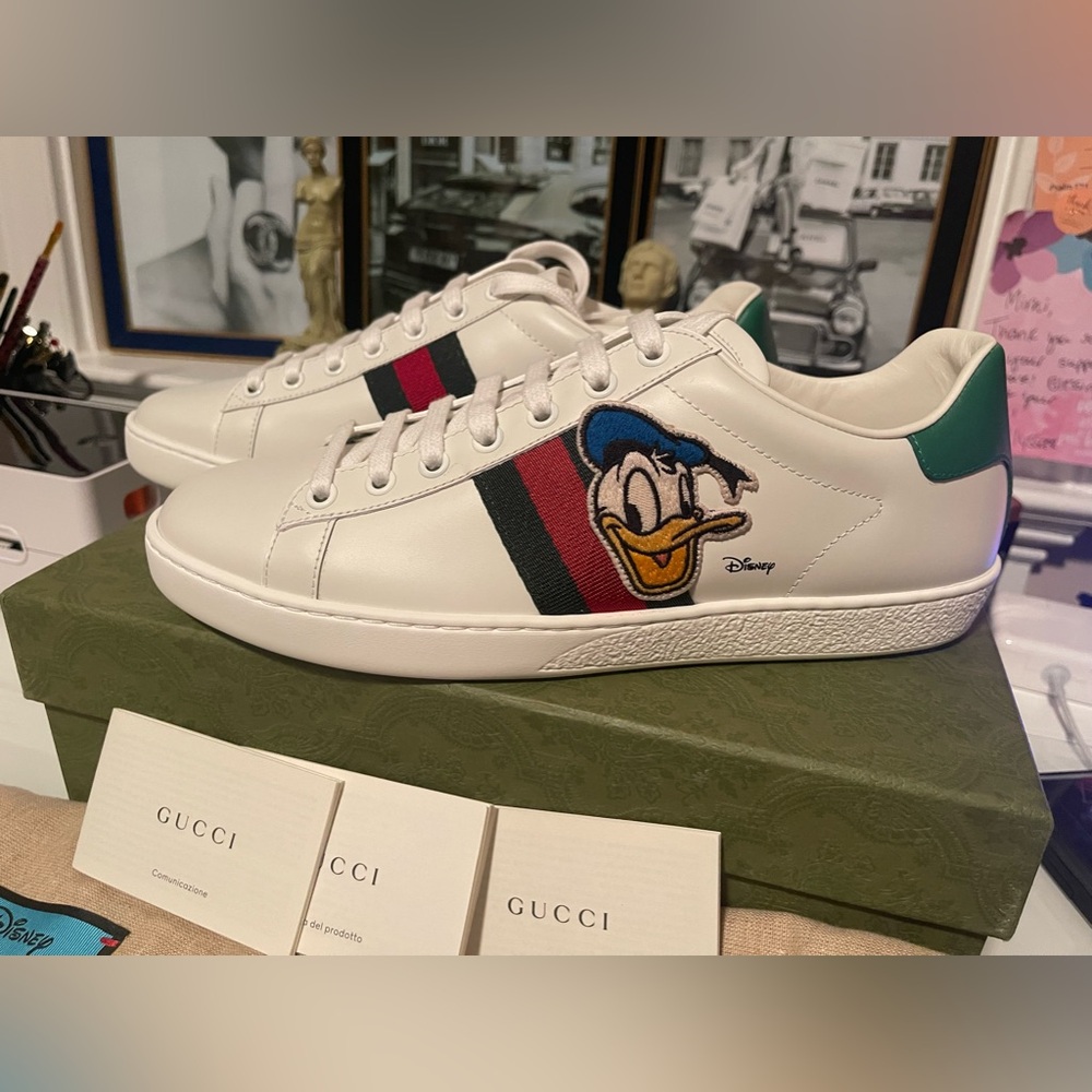 Authentic Gucci Disney Donald Duck Ace Sneaker brand new with COA & original box